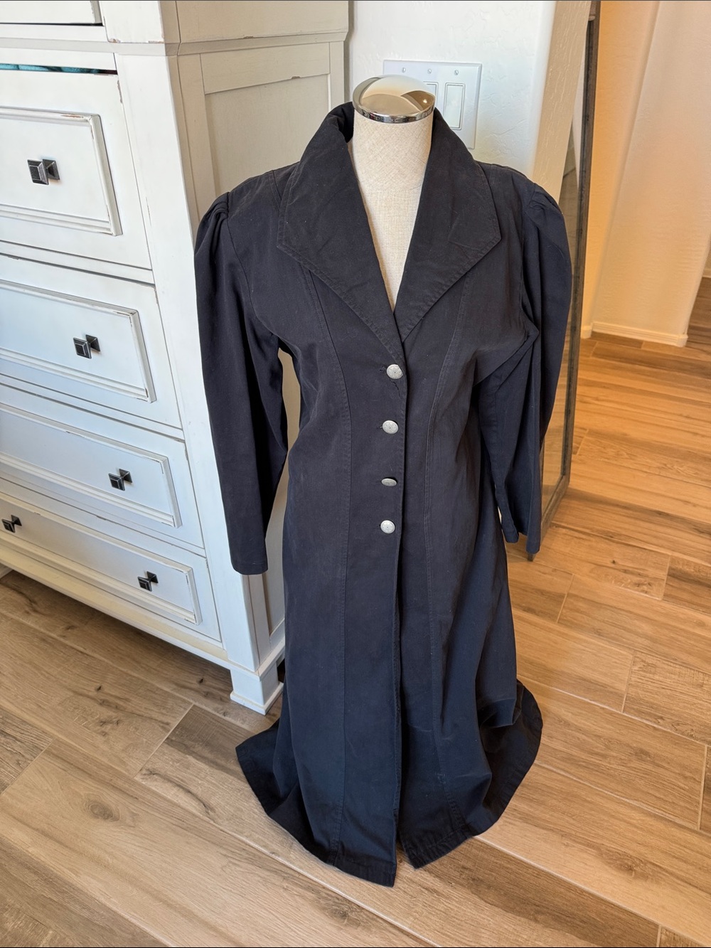 Vintage Scully S maxi button front western dress